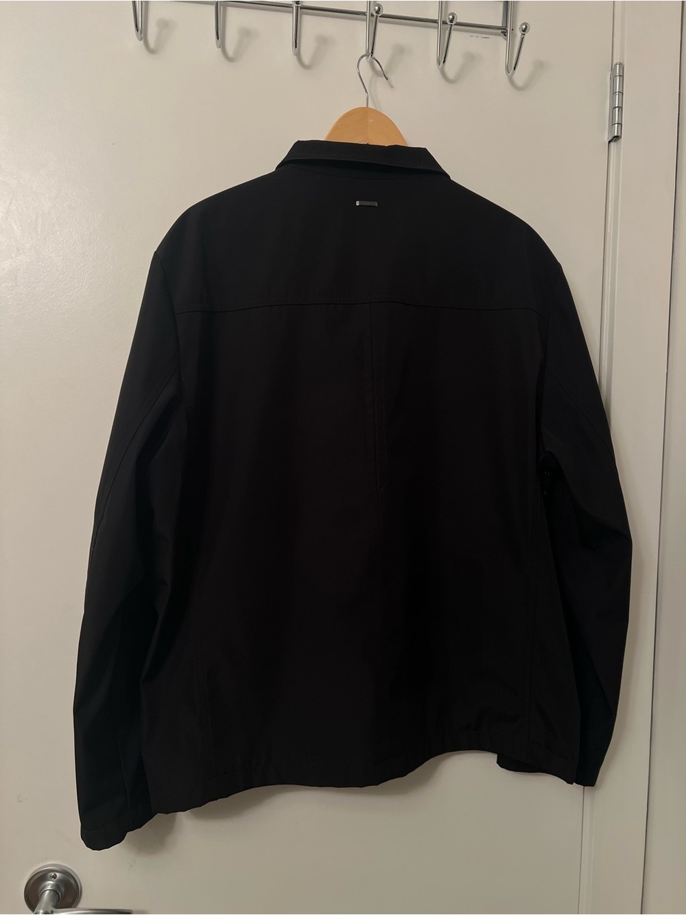 Calvin Klein Lightweight Zip‑Front Jacket – Black, Size Large - Picture 9 of 12